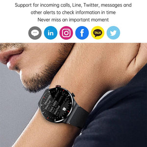 Planet Gates Grey / CHINA New Bluetooth Call Smart Watch Men Sports Fitness Tracker Waterproof Smartwatch Large HD screen for huawei Xiaomi phone+box