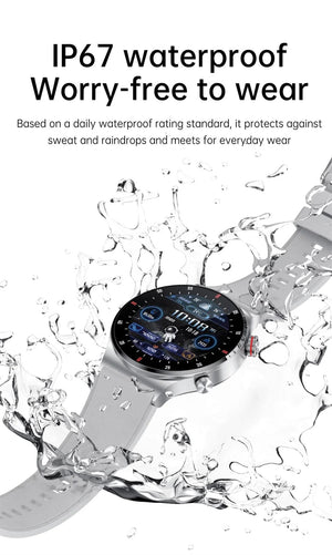 Planet Gates Grey / CHINA New Bluetooth Call Smart Watch Men Sports Fitness Tracker Waterproof Smartwatch Large HD screen for huawei Xiaomi phone+box