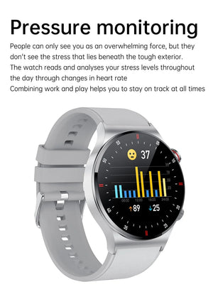 Planet Gates Grey / CHINA New Bluetooth Call Smart Watch Men Sports Fitness Tracker Waterproof Smartwatch Large HD screen for huawei Xiaomi phone+box