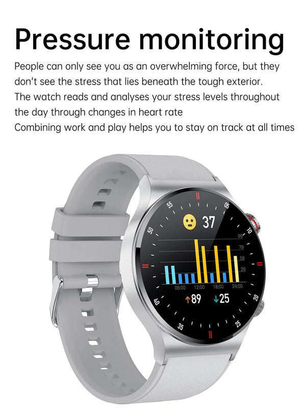 Planet Gates Grey / CHINA New Bluetooth Call Smart Watch Men Sports Fitness Tracker Waterproof Smartwatch Large HD screen for huawei Xiaomi phone+box