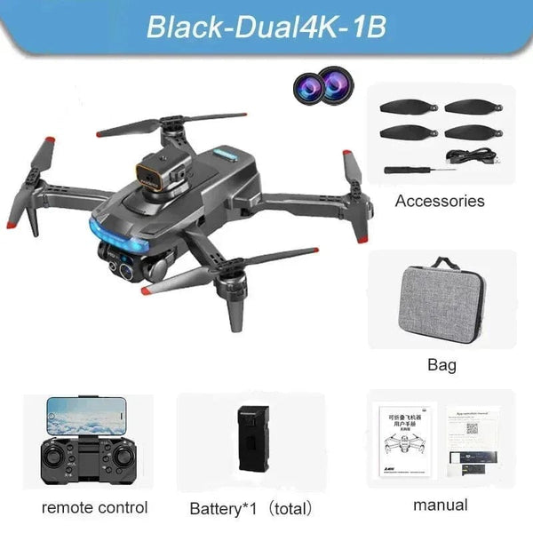 Planet Gates Grey Dual 4K-3B P15 Drone Professional 8K Dual Camera GPS 5G Omnidirectional Obstacle Avoidance Optical Flow Positioning Brushless 10000M Toys