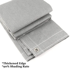 Planet Gates Grey Edge / 2mx5m / CHINA Gray Anti-UV Sunshade Net Balcony Privacy Screen Fence Net Garden Buildings Greenhouse Sun Shelter Fence Winding Shade Canopy