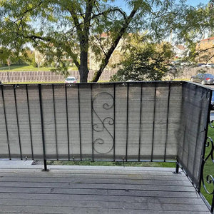 Planet Gates Grey Edge / 2mx5m / CHINA Gray Anti-UV Sunshade Net Balcony Privacy Screen Fence Net Garden Buildings Greenhouse Sun Shelter Fence Winding Shade Canopy