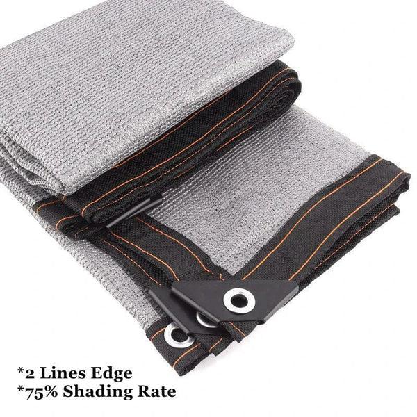 Planet Gates Grey Edge / 2mx5m / CHINA Gray Anti-UV Sunshade Net Balcony Privacy Screen Fence Net Garden Buildings Greenhouse Sun Shelter Fence Winding Shade Canopy