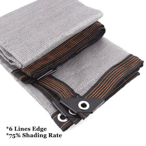 Planet Gates Grey Edge / 2mx5m / CHINA Gray Anti-UV Sunshade Net Balcony Privacy Screen Fence Net Garden Buildings Greenhouse Sun Shelter Fence Winding Shade Canopy