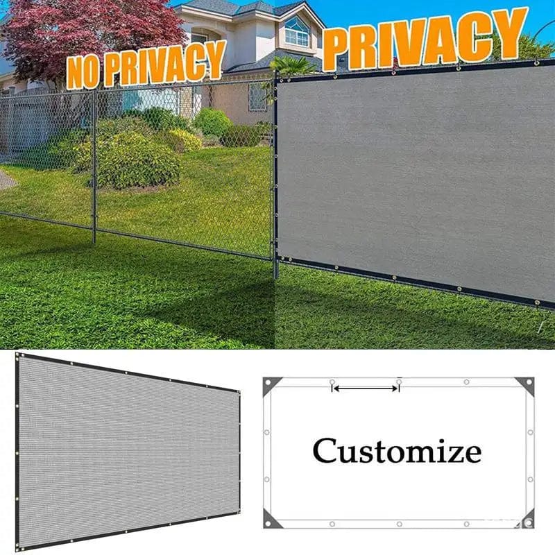 Planet Gates Grey Edge / 2mx5m / CHINA Gray Anti-UV Sunshade Net Balcony Privacy Screen Fence Net Garden Buildings Greenhouse Sun Shelter Fence Winding Shade Canopy