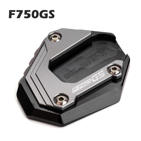 Planet Gates Grey-F750GS For F850GS / F750GS Kickstand Motorcycle Side Stand Extension For BMW F850 GS Adventure F 750 850 GSA 2018- 2022 2023 Accessorie