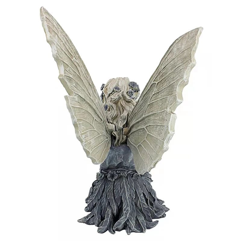 Planet Gates Grey Fairy Statue Resin Jewelry Garden Decoration Angel Girl Resin Craft Jewelry