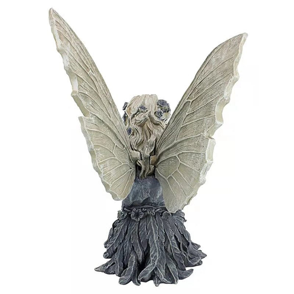 Planet Gates Grey Fairy Statue Resin Jewelry Garden Decoration Angel Girl Resin Craft Jewelry