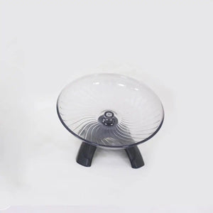 Planet Gates Grey Large Pet Hamster Running Wheel Mute Flying Saucer Steel Axle Wheel Running Disc Toys Cage Small Animal Hamster Accessories Drop Ship