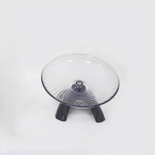 Planet Gates Grey Large Pet Hamster Running Wheel Mute Flying Saucer Steel Axle Wheel Running Disc Toys Cage Small Animal Hamster Accessories Drop Ship