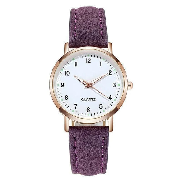 Planet Gates grey / No Ladies Diamond-studded Luminous Retro Female Watch Leather Belt Quartz Watch Women Simplicity Casual Decoration Wristwatches