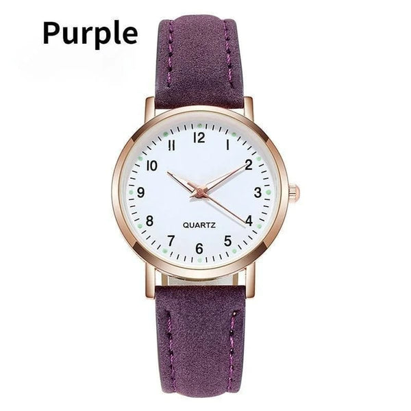 Planet Gates grey / No Ladies Diamond-studded Luminous Retro Female Watch Leather Belt Quartz Watch Women Simplicity Casual Decoration Wristwatches