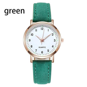 Planet Gates grey / No Ladies Diamond-studded Luminous Retro Female Watch Leather Belt Quartz Watch Women Simplicity Casual Decoration Wristwatches