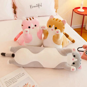 Planet Gates Grey only Skin / 130CM 50-130CM Long Cat Plush Toys Cute Animal Cat Creative Long Soft Toys Office Break Nap Sleeping Pillow Stuffed Gift Doll for Kids