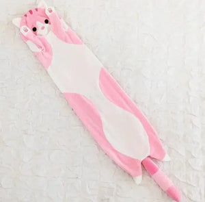 Planet Gates Grey only Skin / 130CM 50-130CM Long Cat Plush Toys Cute Animal Cat Creative Long Soft Toys Office Break Nap Sleeping Pillow Stuffed Gift Doll for Kids