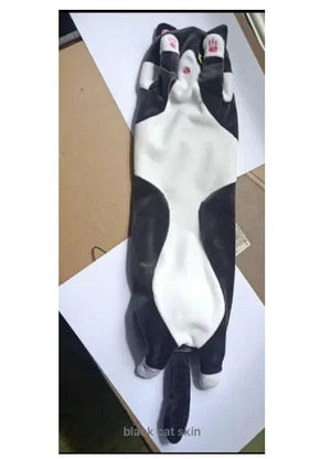 Planet Gates Grey only Skin / 130CM 50-130CM Long Cat Plush Toys Cute Animal Cat Creative Long Soft Toys Office Break Nap Sleeping Pillow Stuffed Gift Doll for Kids
