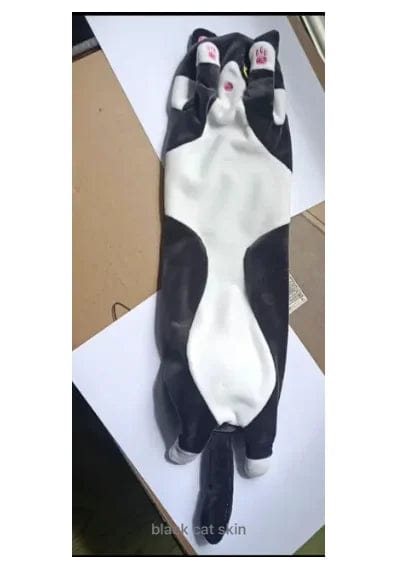 Planet Gates Grey only Skin / 130CM 50-130CM Long Cat Plush Toys Cute Animal Cat Creative Long Soft Toys Office Break Nap Sleeping Pillow Stuffed Gift Doll for Kids
