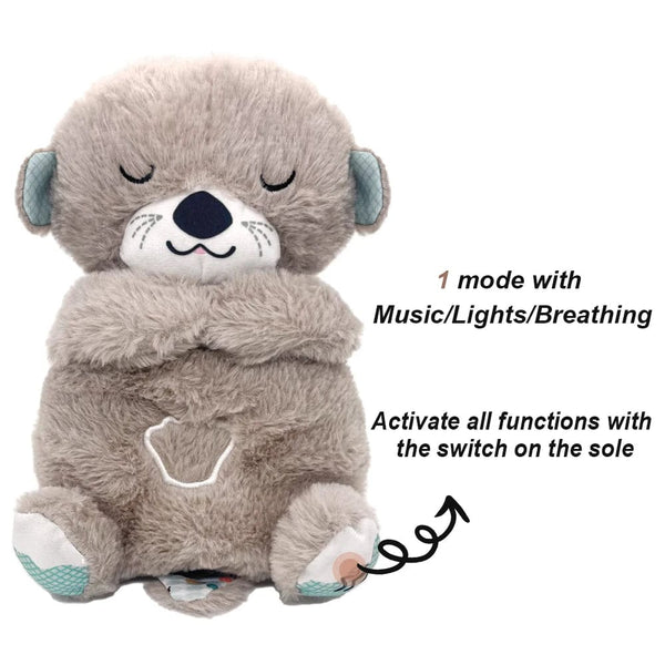 Planet Gates Grey Otter / CHINA / 25-30CM Dropshipping Schlummerotter Sleep Plush Koala Sensory Toys Gift Breathing Schlummer Otter Music Appease Gift Plush Dinosaur Toys