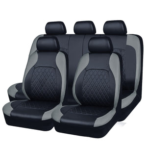 Planet Gates grey PVC Leather Universal Size Car Seat Cover For 5 Seats Fit For Most Cars