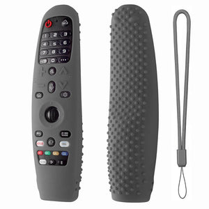 Planet Gates grey Remote Control Case Soft Silicone Protective Cover Compatible For  Smart TV AN-MR650A600 20GA 19BA