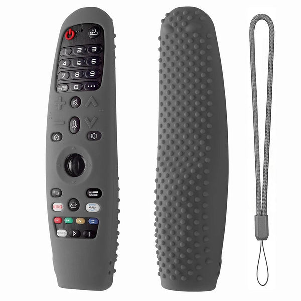 Planet Gates grey Remote Control Case Soft Silicone Protective Cover Compatible For  Smart TV AN-MR650A600 20GA 19BA
