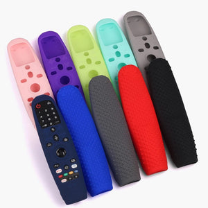 Planet Gates grey Remote Control Case Soft Silicone Protective Cover Compatible For  Smart TV AN-MR650A600 20GA 19BA