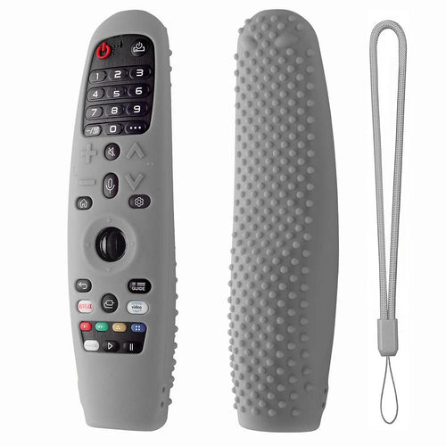 Planet Gates grey Remote Control Case Soft Silicone Protective Cover Compatible For  Smart TV AN-MR650A600 20GA 19BA