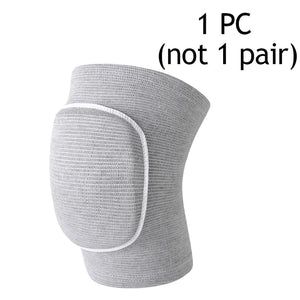 Planet Gates grey / S(1pc not 1Pair) 1PC High Elastic Dancing Knee Pads Sports Compression Shockproof Protective Cover Workout Knees Brace Support for Men Women