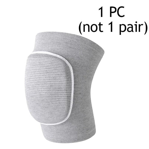 Planet Gates grey / S(1pc not 1Pair) 1PC High Elastic Dancing Knee Pads Sports Compression Shockproof Protective Cover Workout Knees Brace Support for Men Women