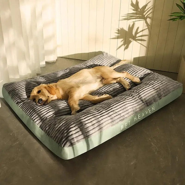 Planet Gates Grey / S-60x47x7cm Large Dog Bed Soft Thicken Corduroy Pet Sleeping Mat Non-slip Oversize Pet Kennel Winter Warm Detachable Dogs Sofa Pet Supplies