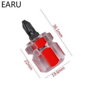 Planet Gates grey Screwdriver Kit Set Mini Small Portable Radish Head Screw Driver Transparent Handle Repair Hand Tools Precision Car Repair