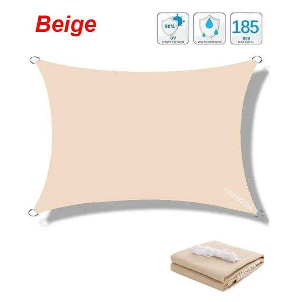 Planet Gates Grey  Set / 200cmx400cm 320D Outdoor Waterproof Sun Shade Rectangular Sun Shade Garden Canopy Courtyard Swimming Shade Beach Car Awning