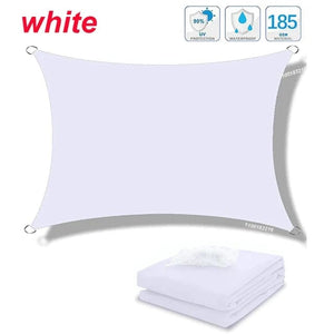 Planet Gates Grey  Set / 200cmx400cm 320D Outdoor Waterproof Sun Shade Rectangular Sun Shade Garden Canopy Courtyard Swimming Shade Beach Car Awning