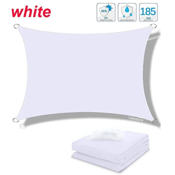 Planet Gates Grey  Set / 200cmx400cm 320D Outdoor Waterproof Sun Shade Rectangular Sun Shade Garden Canopy Courtyard Swimming Shade Beach Car Awning