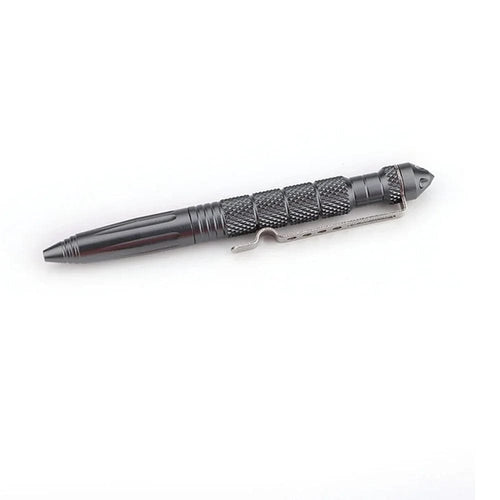 Planet Gates Grey Tactical Pen Multifunction Aluminum Alloy Emergency Glass Breaker Pen Outdoor Camping Security Survival Tools