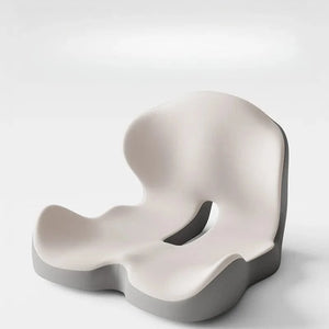 Planet Gates Grey white / 44x42x32cm Memory Foam One-piece Cushion Office Cushion Hip Beautification Spine Relief And Waist Support Cushion