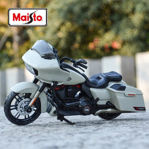 Planet Gates Grey White Maisto 1:18 Harley-Davidson 2018 CVO Road Glide Die Cast Vehicles Collectible Hobbies Motorcycle Model Toys