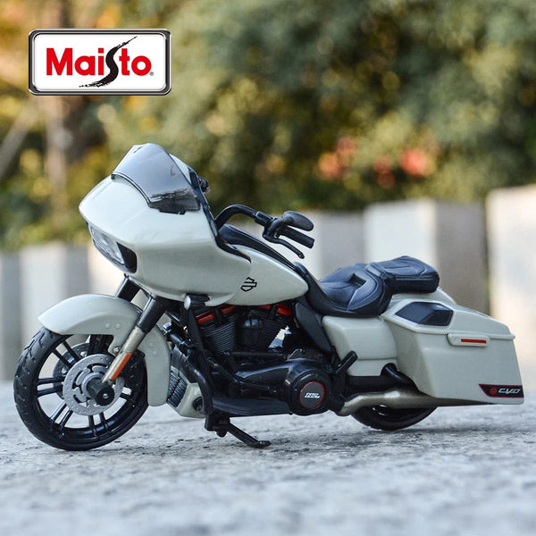 Planet Gates Grey White Maisto 1:18 Harley-Davidson 2018 CVO Road Glide Die Cast Vehicles Collectible Hobbies Motorcycle Model Toys