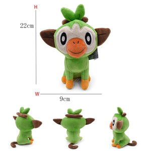 Planet Gates Grookey Pokemon Plush Tepig Victini Snivy Emolga Scorbunny Yamper Raboot Alolan Marowak Sleeping Vaporeon Smoliv Lechonk Stuffed Toys