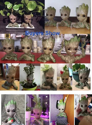 Planet Gates Groot Tree Flowerpot Action Figures Model Toys