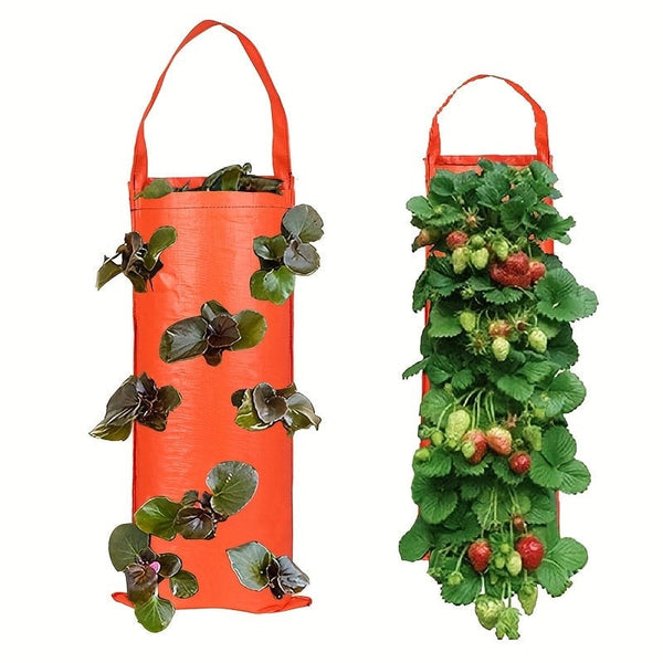 Planet Gates Grow Delicious Strawberries With This 1pc Hanging Planting Bag - Perfect For Outdoor Yards!