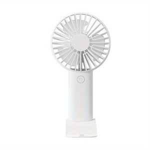Planet Gates GS11-ivory White 1pc USB Handheld Mini Fan - Portable Electric Fan For Home, Office, And Travel - Rechargeable Battery Operated - Quiet And Powerful Cooling
