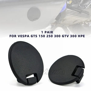 Planet Gates GTS 1 PAIR BLACK For Vespa Sprint Primavera GTS GTV LX LXV S Motorcycle Fairing Frame Cover Chassic Side Plug ABS Plastic Blockers