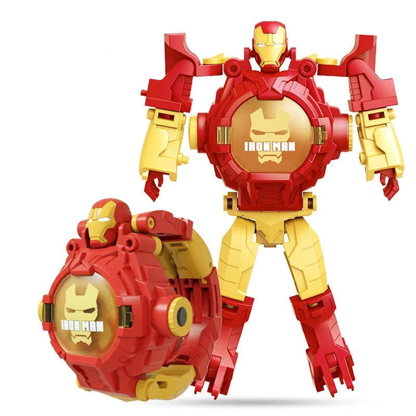 Planet Gates GTX 24 images Disney Spiderman 24 Projection Patterns Children Watches for Boy Deformation Robot Projection Electronic Clock Kids Christmas