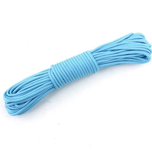 Planet Gates guang Blue / 5M Luminous Paracord Rope 550 9 Strands 4mm Nylon Parachute Outdoor Camping Lanyard Tent Cord Survival EDC Glow Bundle