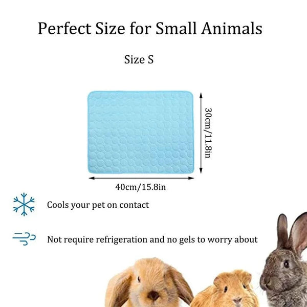 Planet Gates Guinea Pig Cage Liners Summer Small Animal Cooling Mat Breathable Hamster Pee Pad for Rabbit Cage Chinchilla Hedgehogs Pet Item