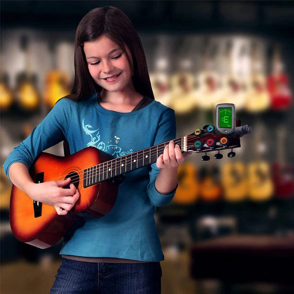 Planet Gates Guitar Tuner For All Instruments Clip on Electronic Tuner for Guitar Bass Ukulele Violin Mandolin Banjo