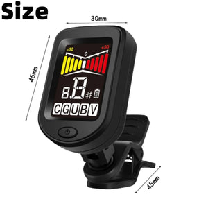 Planet Gates Guitar Tuner For All Instruments Clip on Electronic Tuner for Guitar Bass Ukulele Violin Mandolin Banjo
