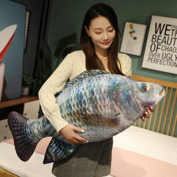 Planet Gates guiyu / 40cm 30-100cm Simulation Funny Fish Plush Toys Stuffed Soft Animal Carp Plush Pillow Creative Sleep Cushion for Kids Girls Xmas Gift